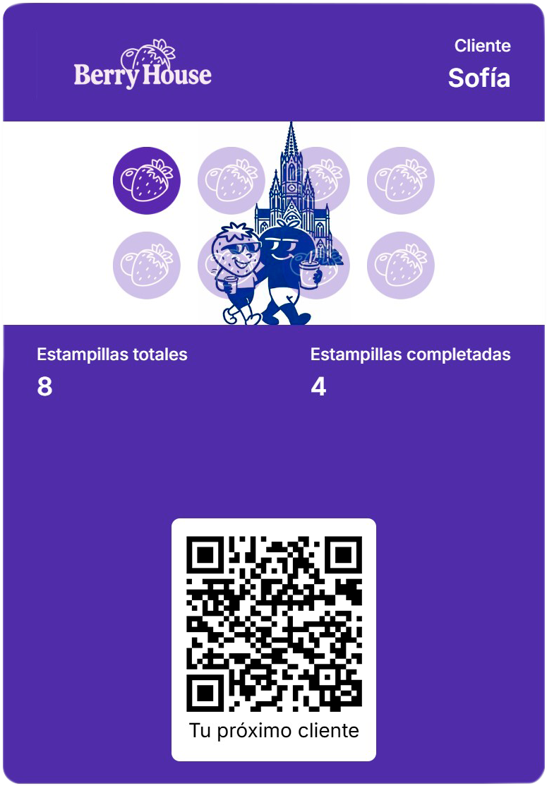 Tarjeta de fidelización digital en la wallet del móvil
